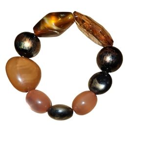 6" Stretchy Handmade Beaded Bracelet L8